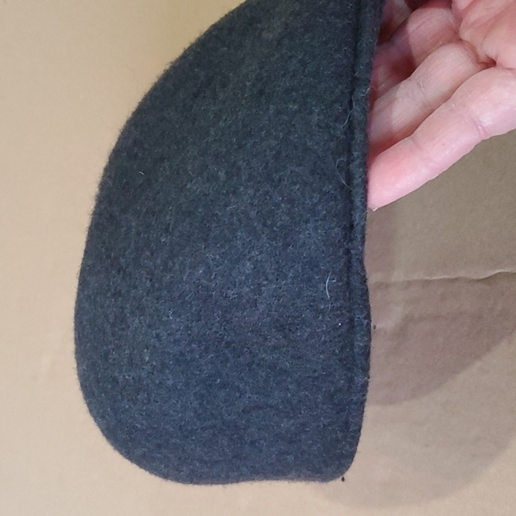 SCALA Vintage Cuffley classic wool felt newsboy gray - Picture 2 of 5